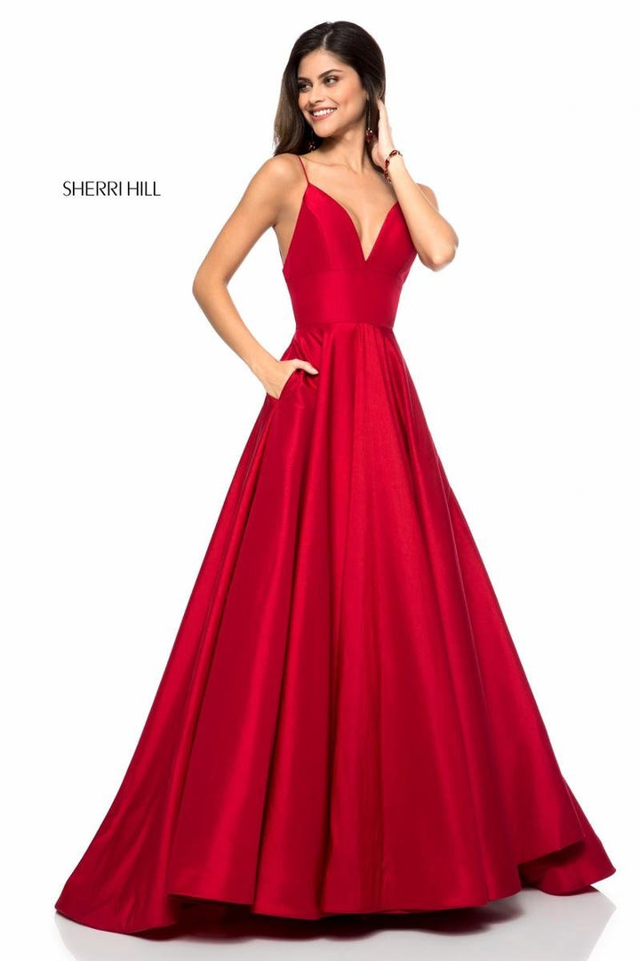 Sherri Hill 51822 Red Prom Dress