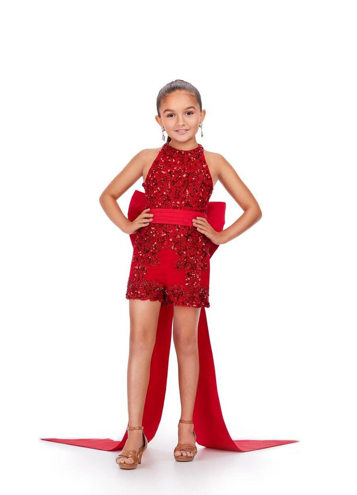 Ashley Lauren 8231 Red Prom Dress