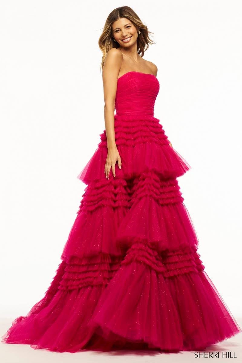 Sherri Hill 55677 Red Prom Dress