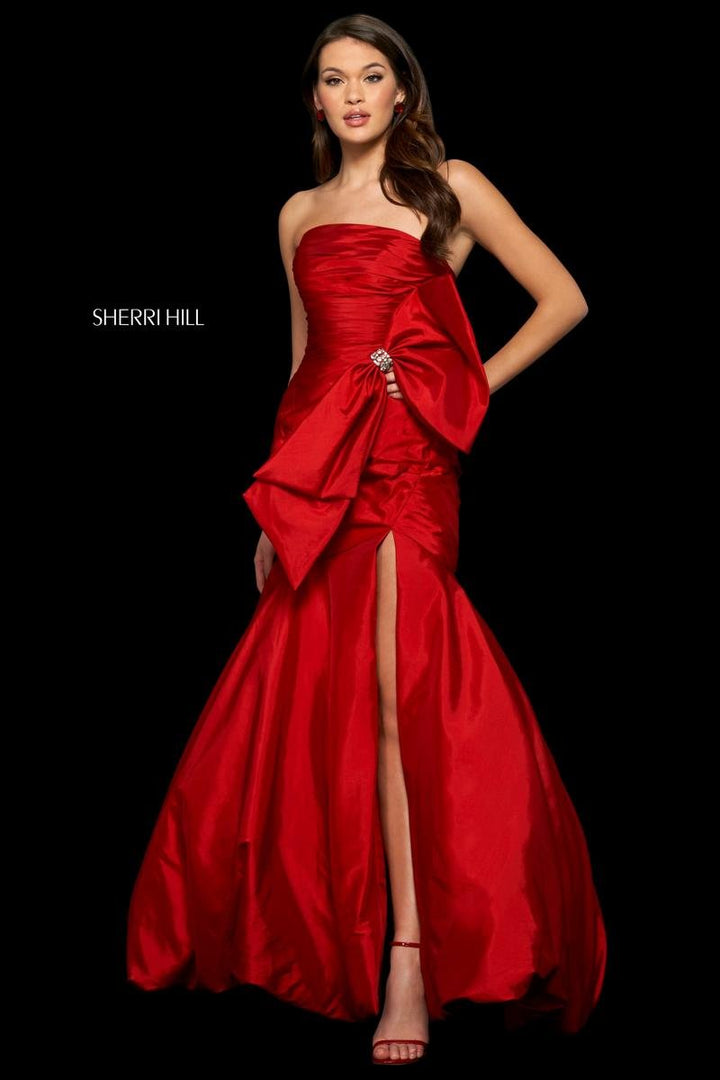 Sherri Hill 54027 Red Prom Dress