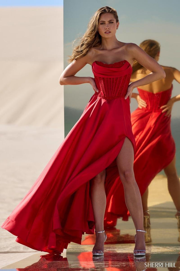 Sherri Hill 56828 — Red