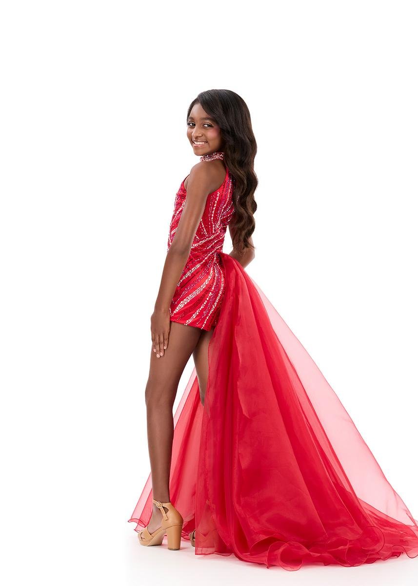 Ashley Lauren 8364 Red Prom Dress