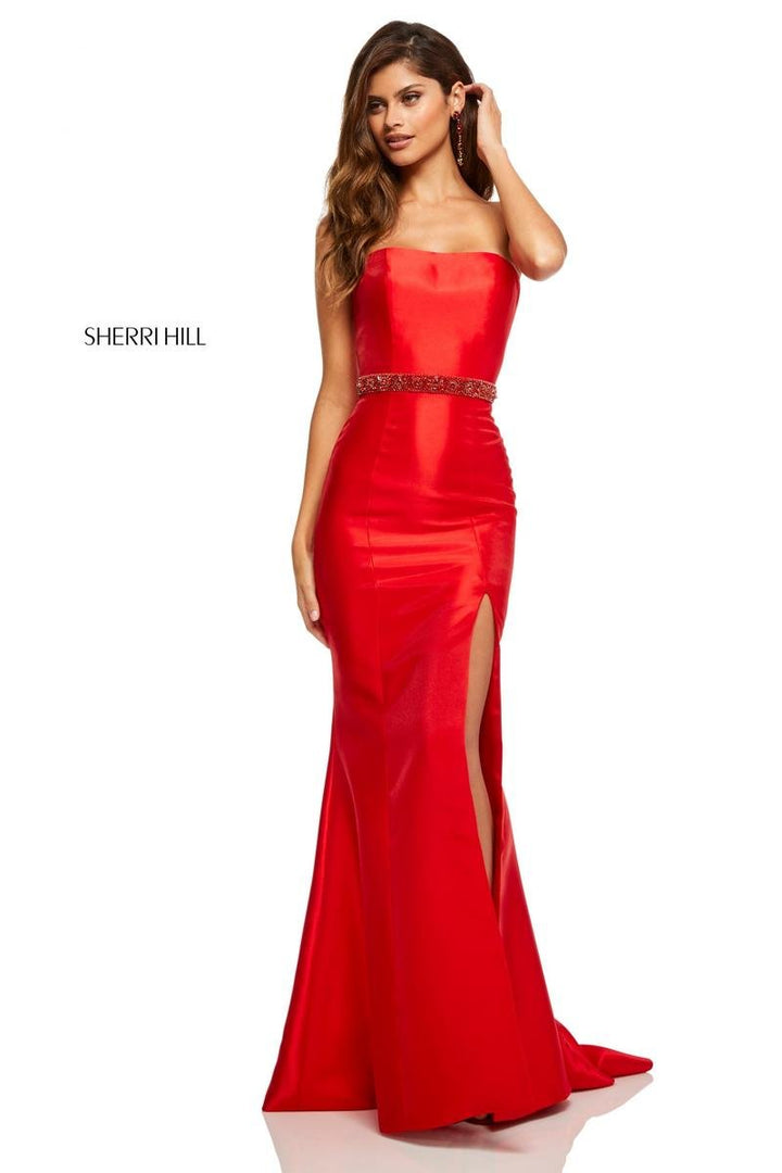 Sherri Hill 52541 Red Prom Dress