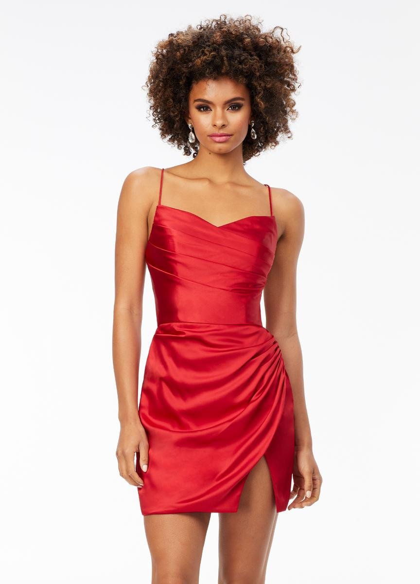Ashley Lauren 4513 Red Prom Dress