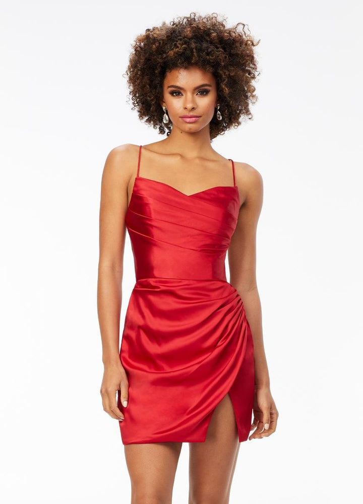 Ashley Lauren 4513 Red Prom Dress