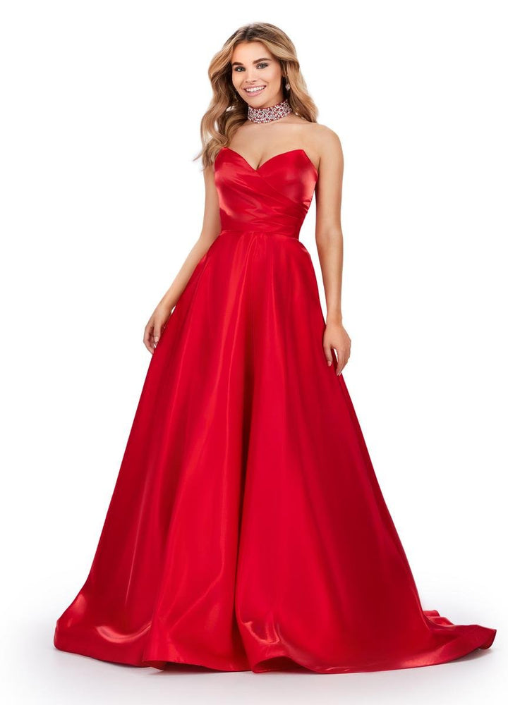 Ashley Lauren 11473 Red Prom Dress