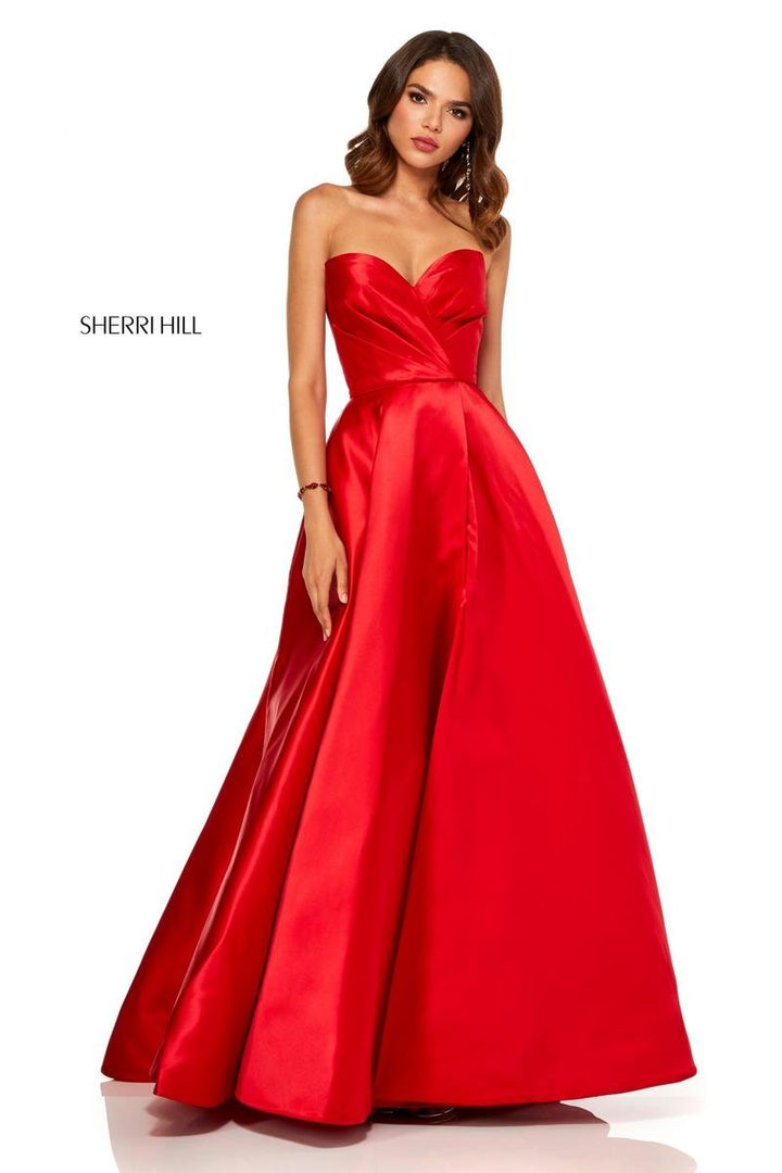 Sherri Hill 52631 Red Prom Dress