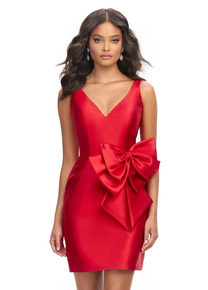 Ashley Lauren 4785 Red Prom Dress