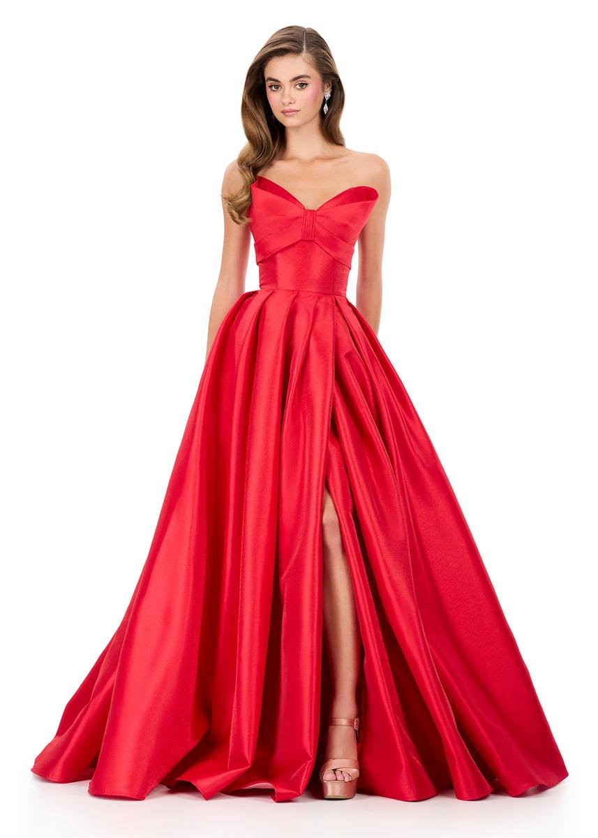 Ashley Lauren 12265 Red Prom Dress