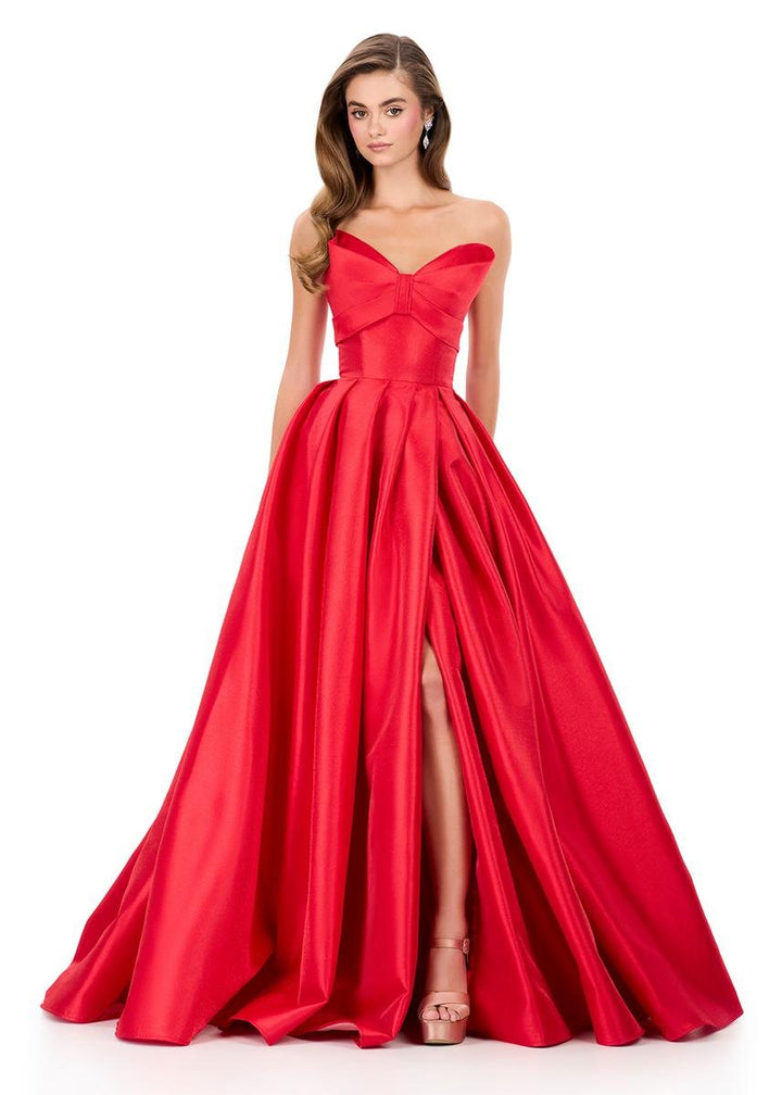 Ashley Lauren 12265 Red Prom Dress