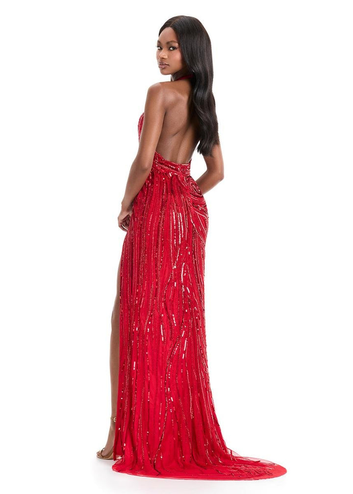 Ashley Lauren 11670 Red Prom Dress