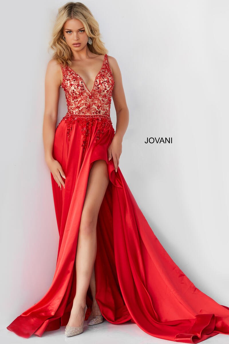 Jovani 07415 Red Prom Dress