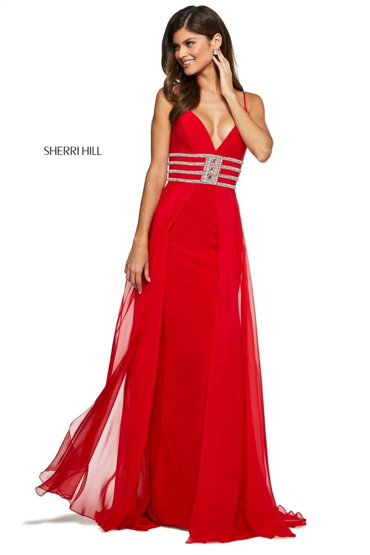 Sherri Hill 53386 Red Prom Dress