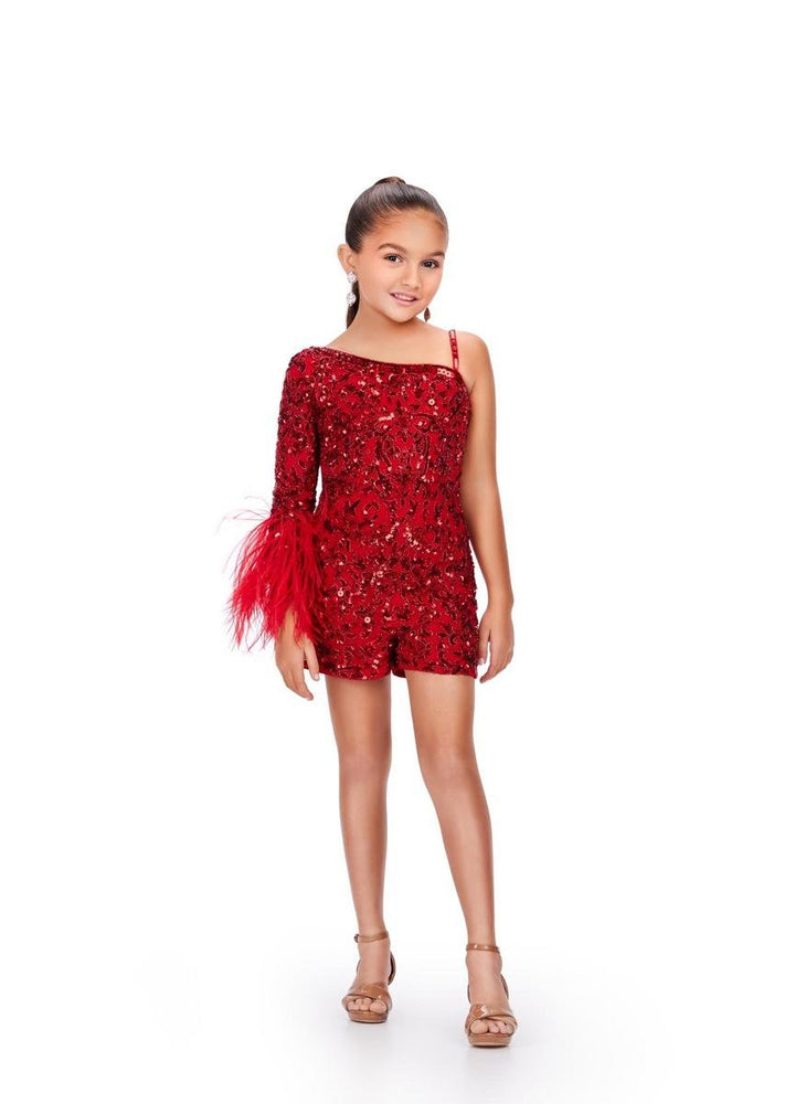 Ashley Lauren 8192 Red Prom Dress