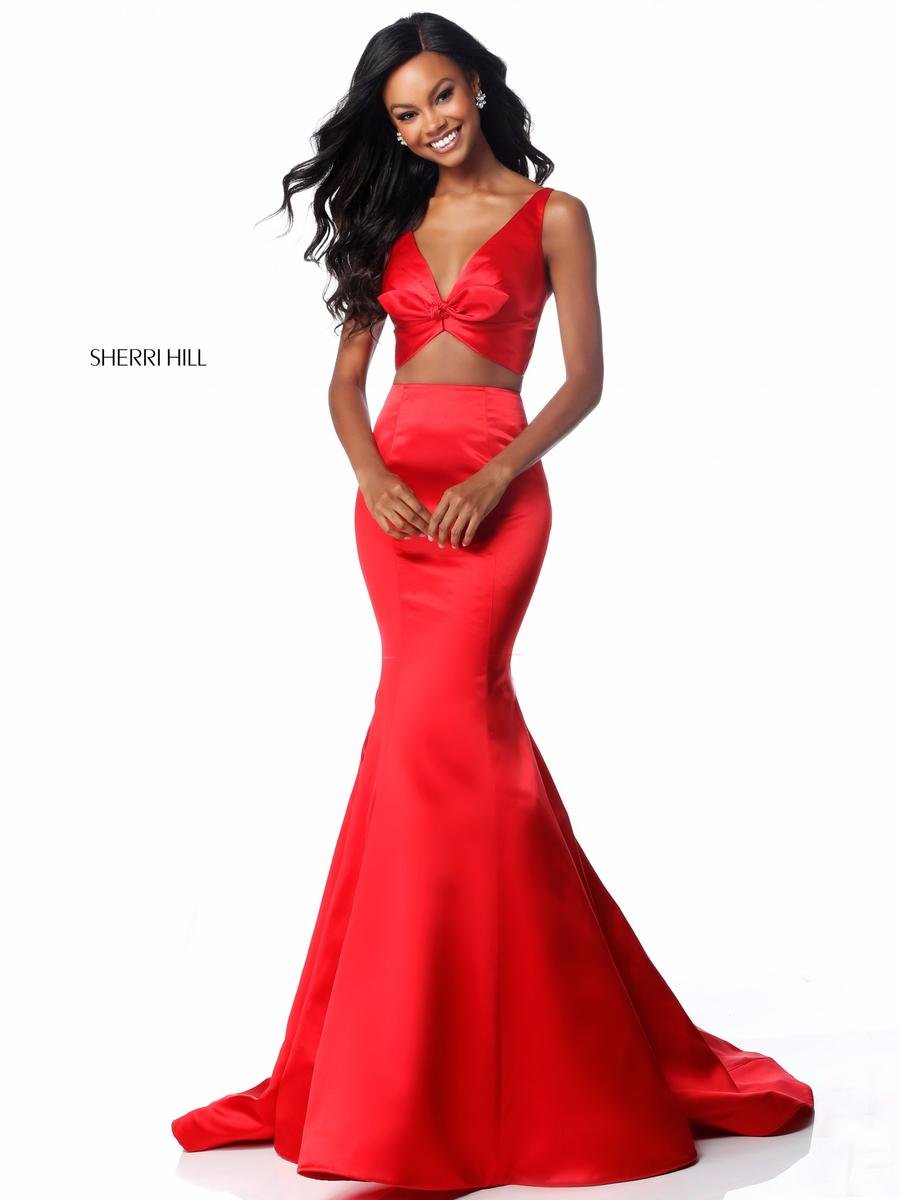 Sherri Hill 51712 Red Prom Dress