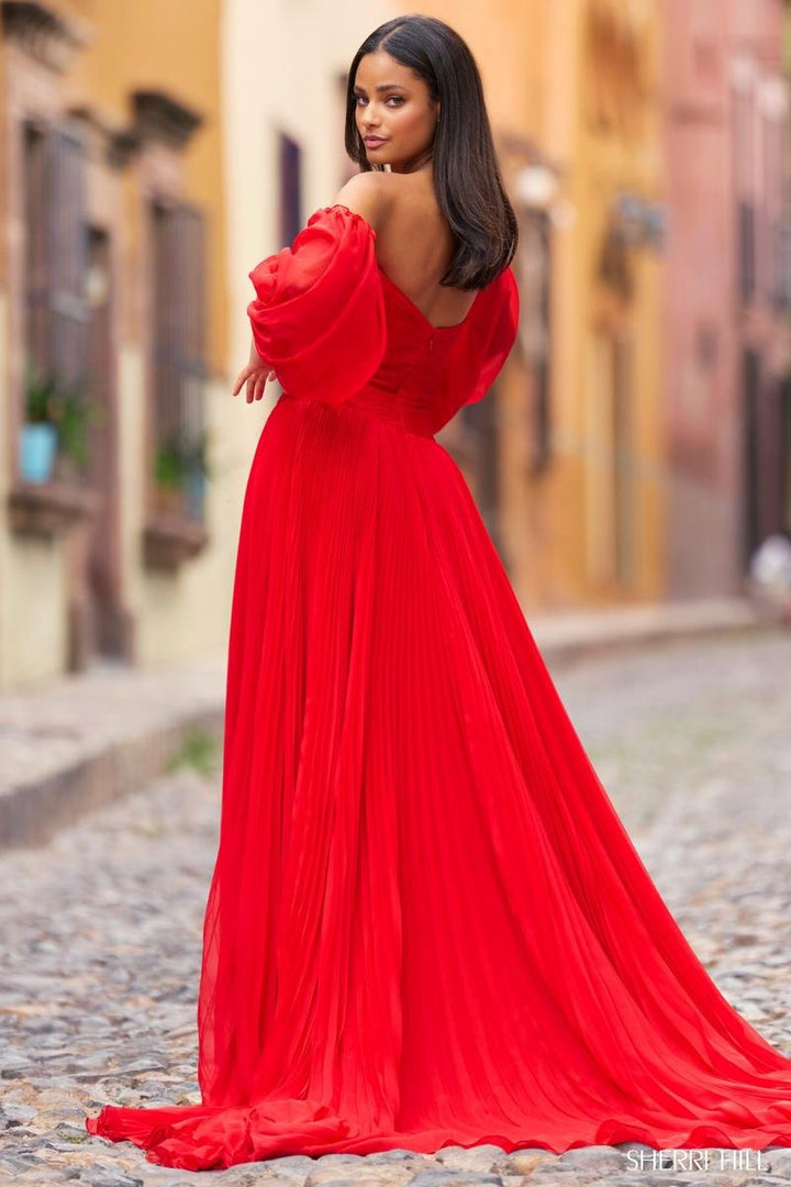 Sherri Hill 55325 Red Prom Dress
