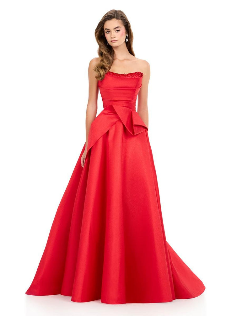 Ashley Lauren 12280 Red Prom Dress