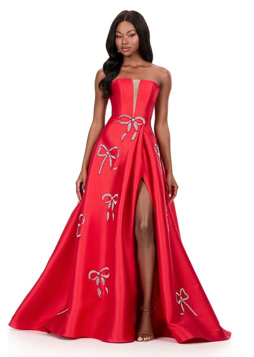 Ashley Lauren 12207 Red Prom Dress