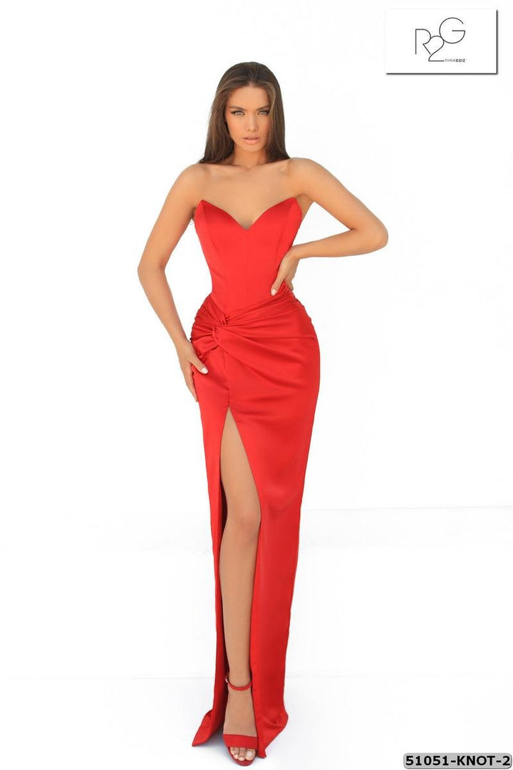 Tarik Ediz 51051 Red Prom Dress