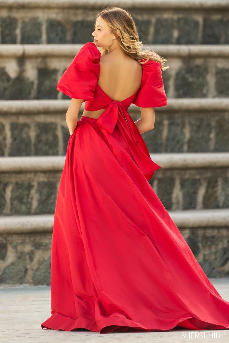 Sherri Hill 55630 Red Prom Dress