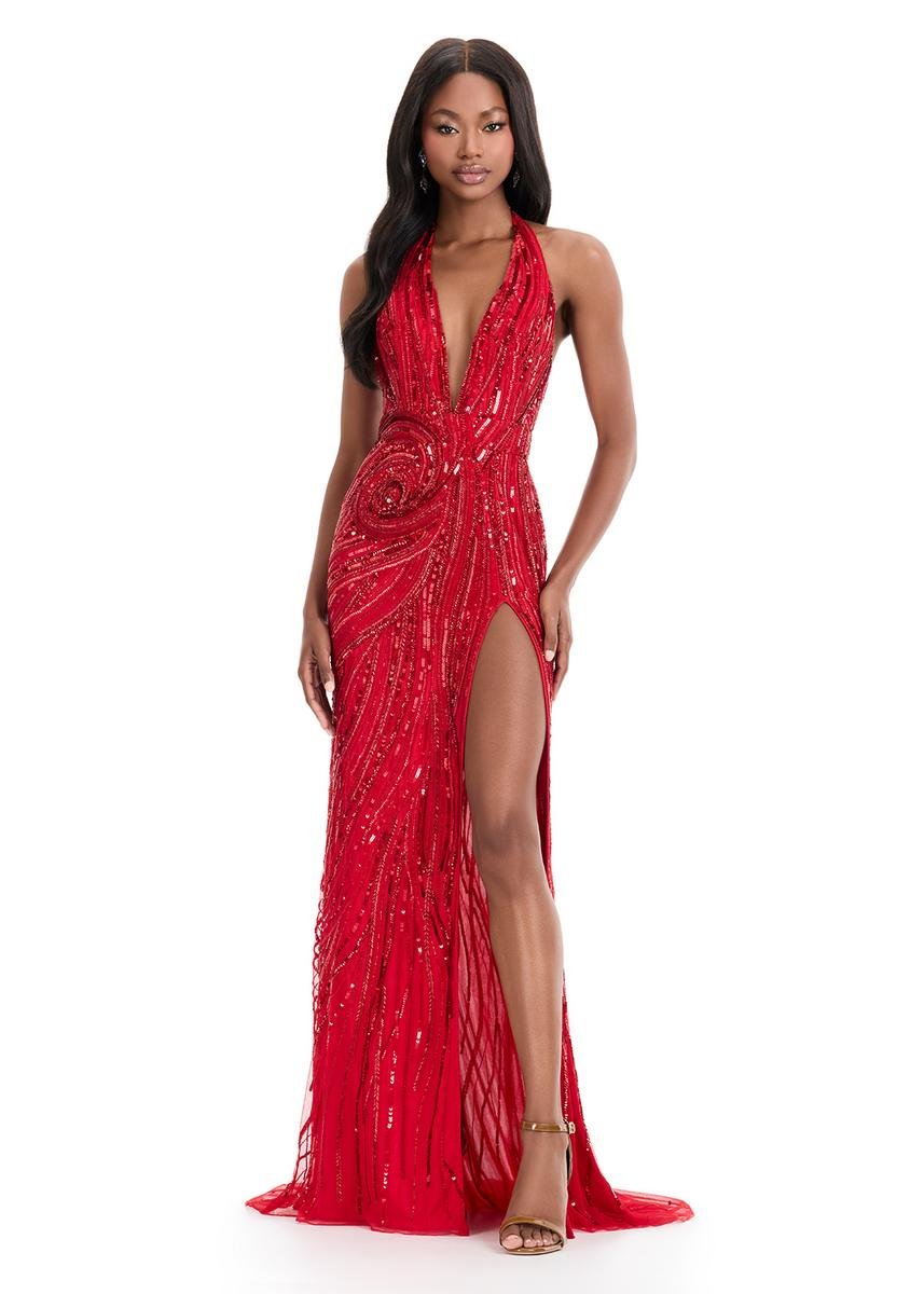 Ashley Lauren 11670 Red Prom Dress