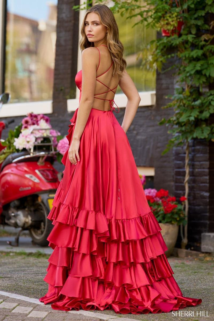 Sherri Hill 56373 Red Prom Dress