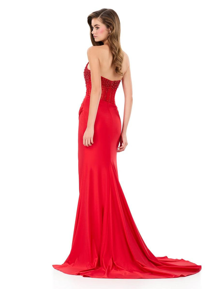Ashley Lauren 12087 Red Prom Dress