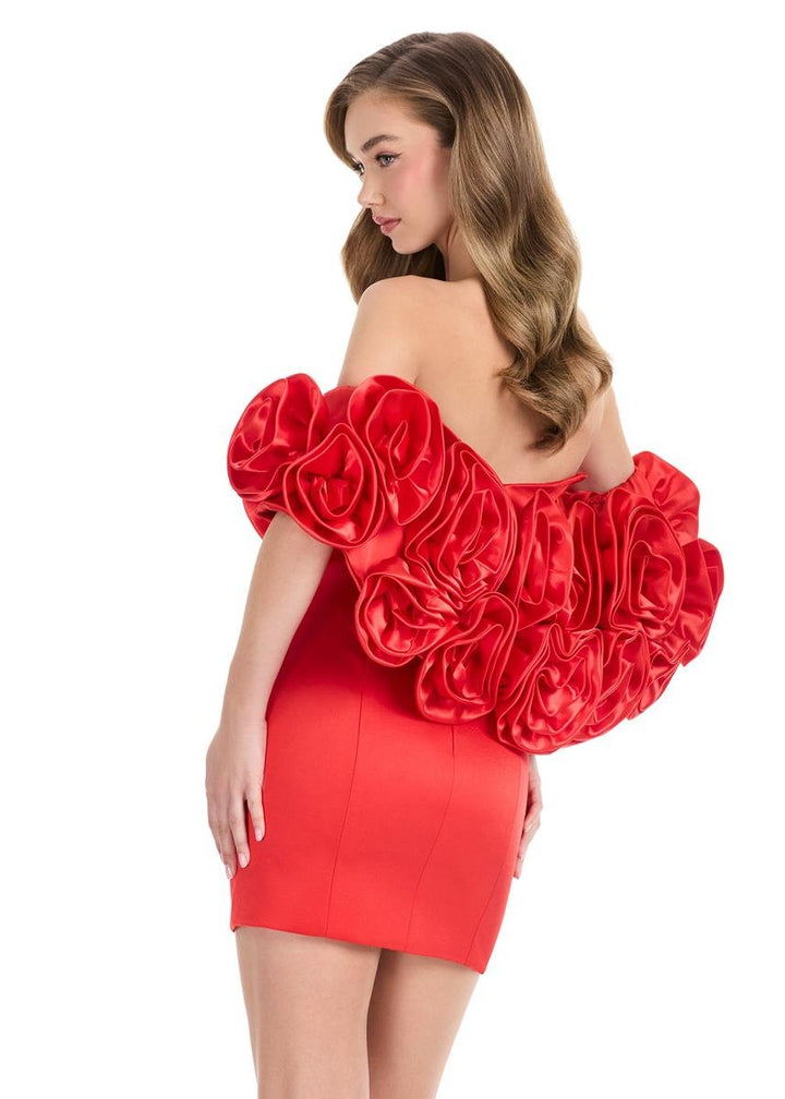 Ashley Lauren 4832 Red Prom Dress