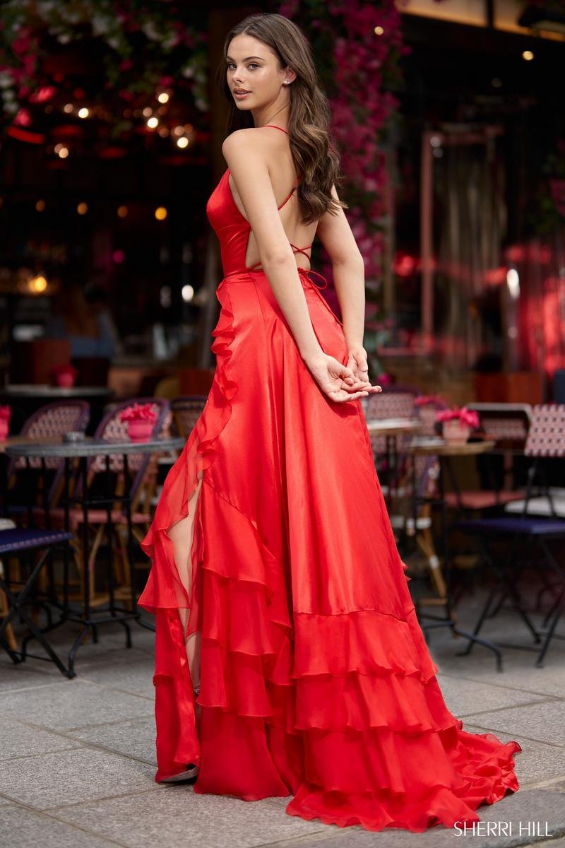 Sherri Hill 56975 Red Prom Dress