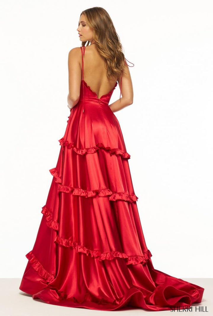 Sherri Hill 56353 Red Prom Dress