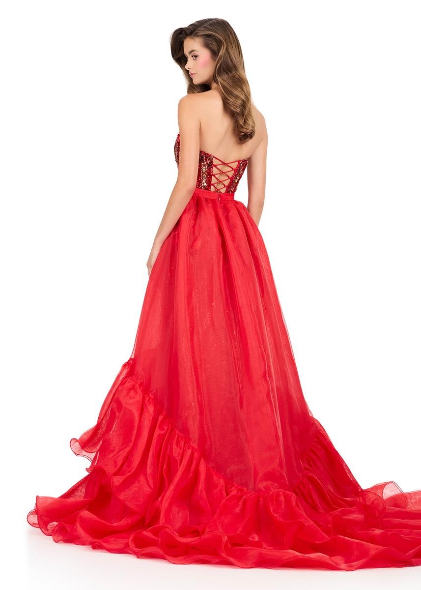Ashley Lauren 12294 Red Prom Dress