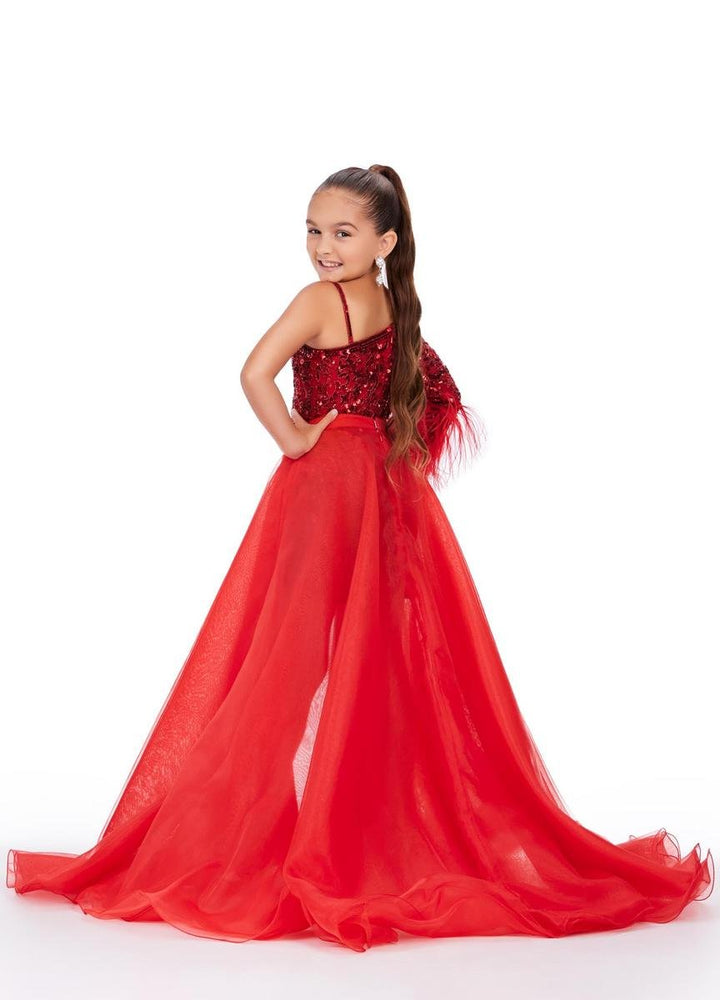 Ashley Lauren 8067 Red Prom Dress