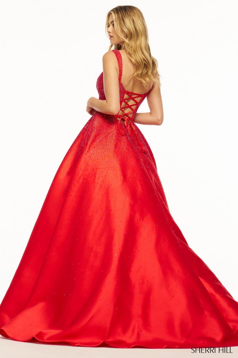Sherri Hill 56106 Red Prom Dress