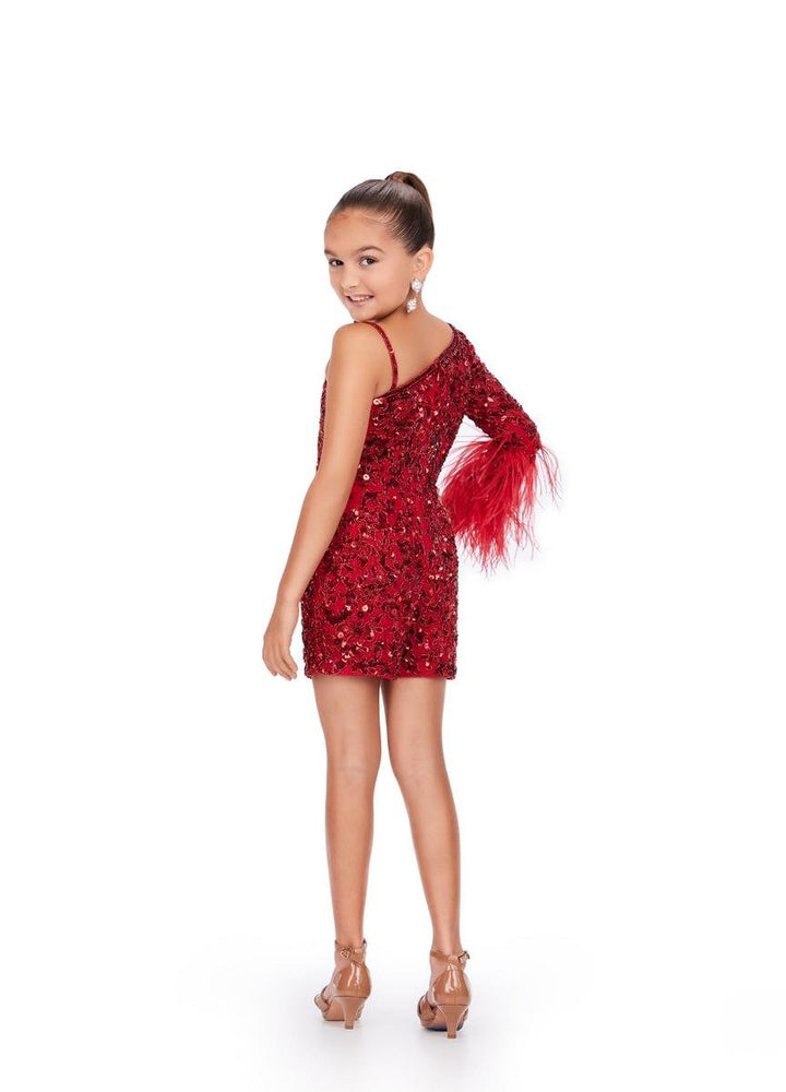 Ashley Lauren 8192 Red Prom Dress