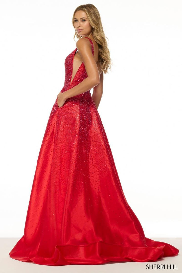 Sherri Hill 56990 Red Prom Dress
