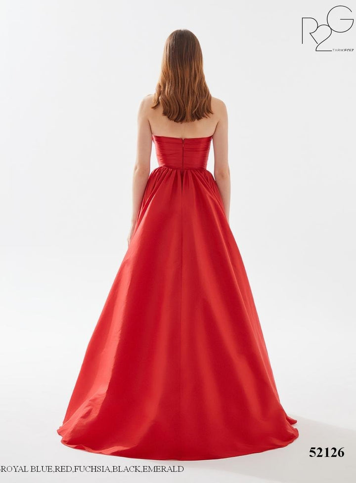 Tarik Ediz 52126 Red Prom Dress