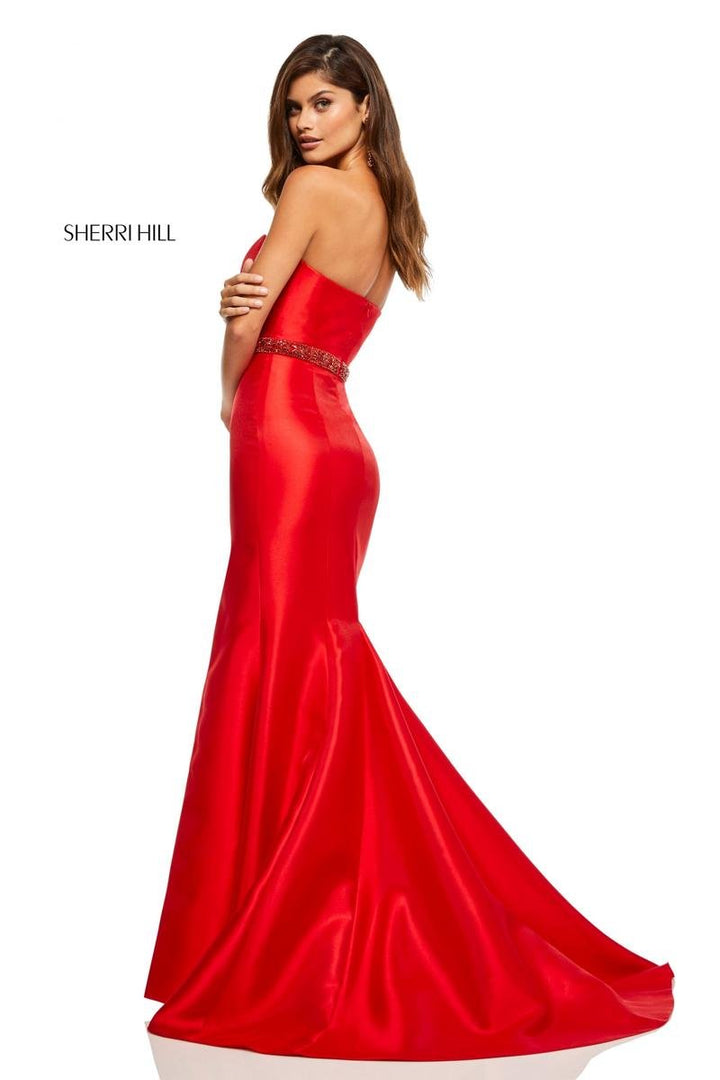 Sherri Hill 52541 Red Prom Dress
