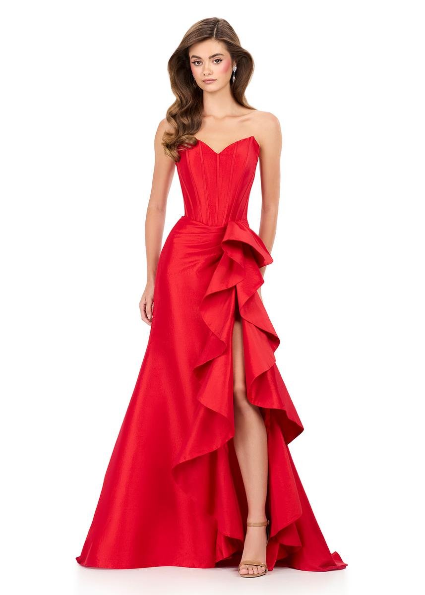 Ashley Lauren 12287 Red Prom Dress