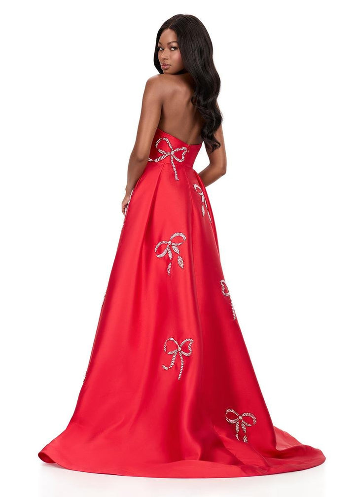 Ashley Lauren 12207 Red Prom Dress