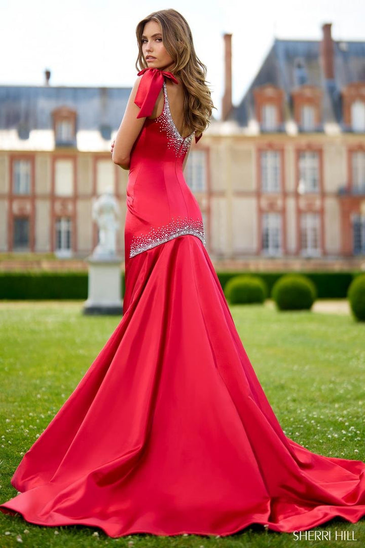 Sherri Hill 56996 Red Prom Dress