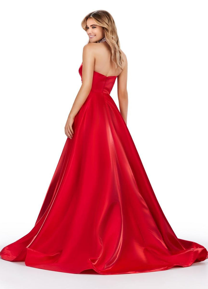 Ashley Lauren 11473 Red Prom Dress
