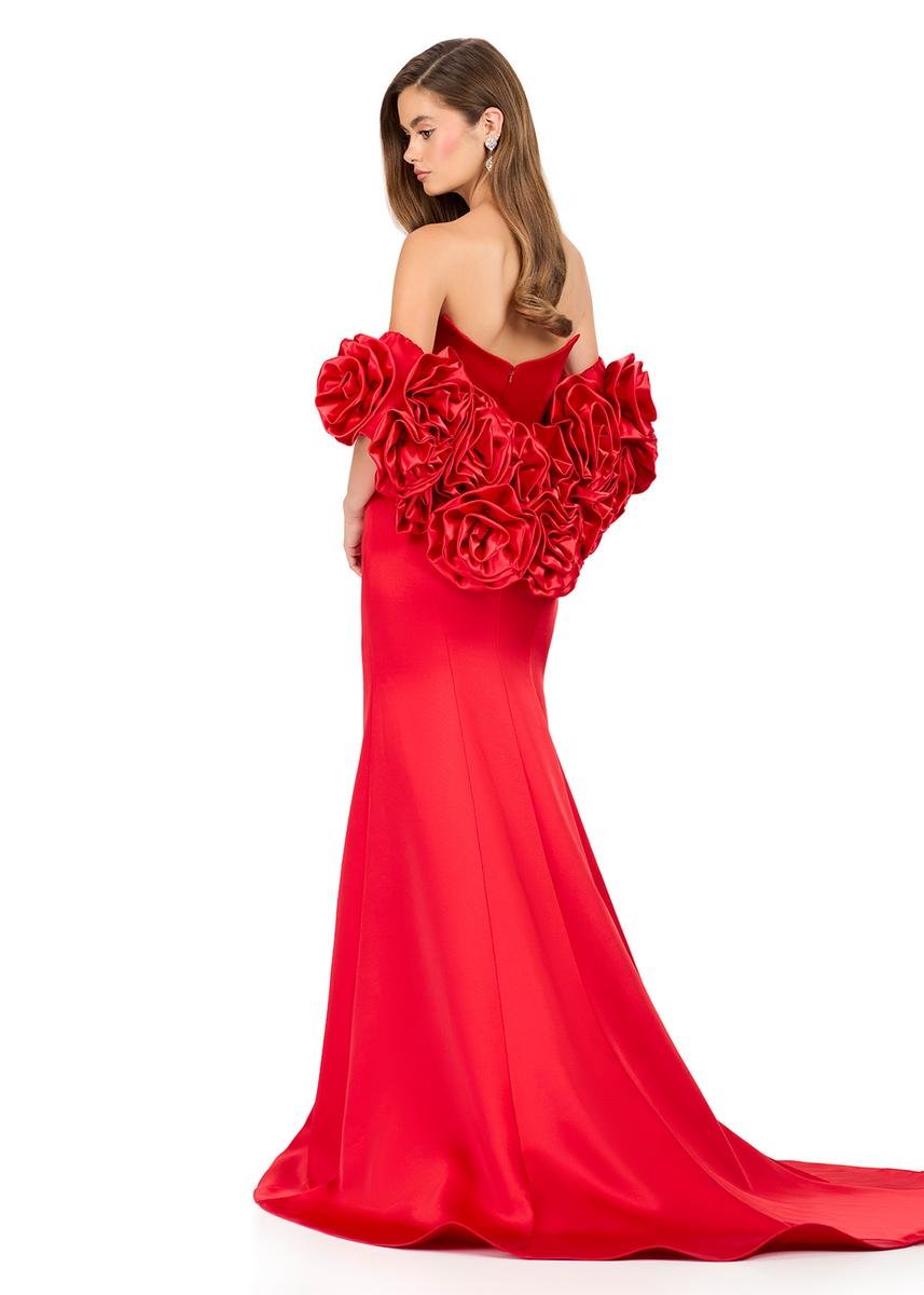 Ashley Lauren 12185 Red Prom Dress