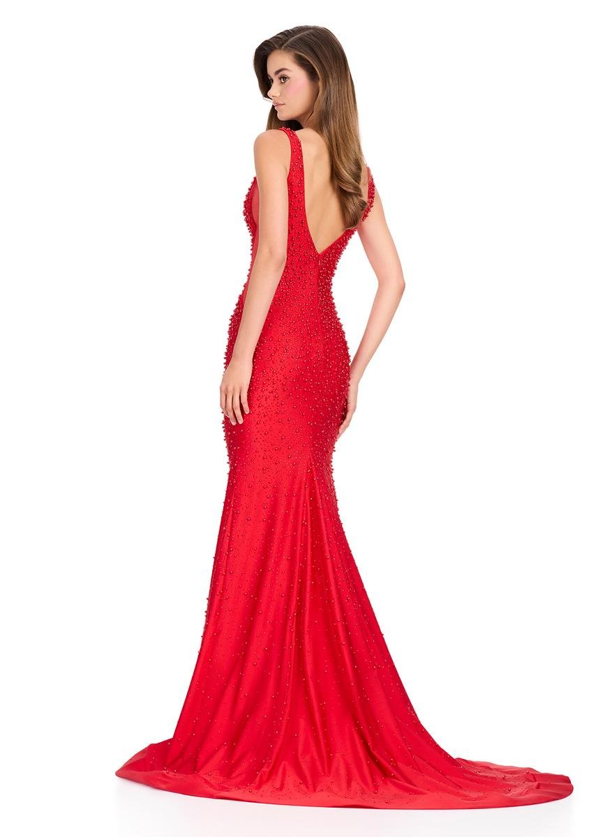 Ashley Lauren 12030 Red Prom Dress