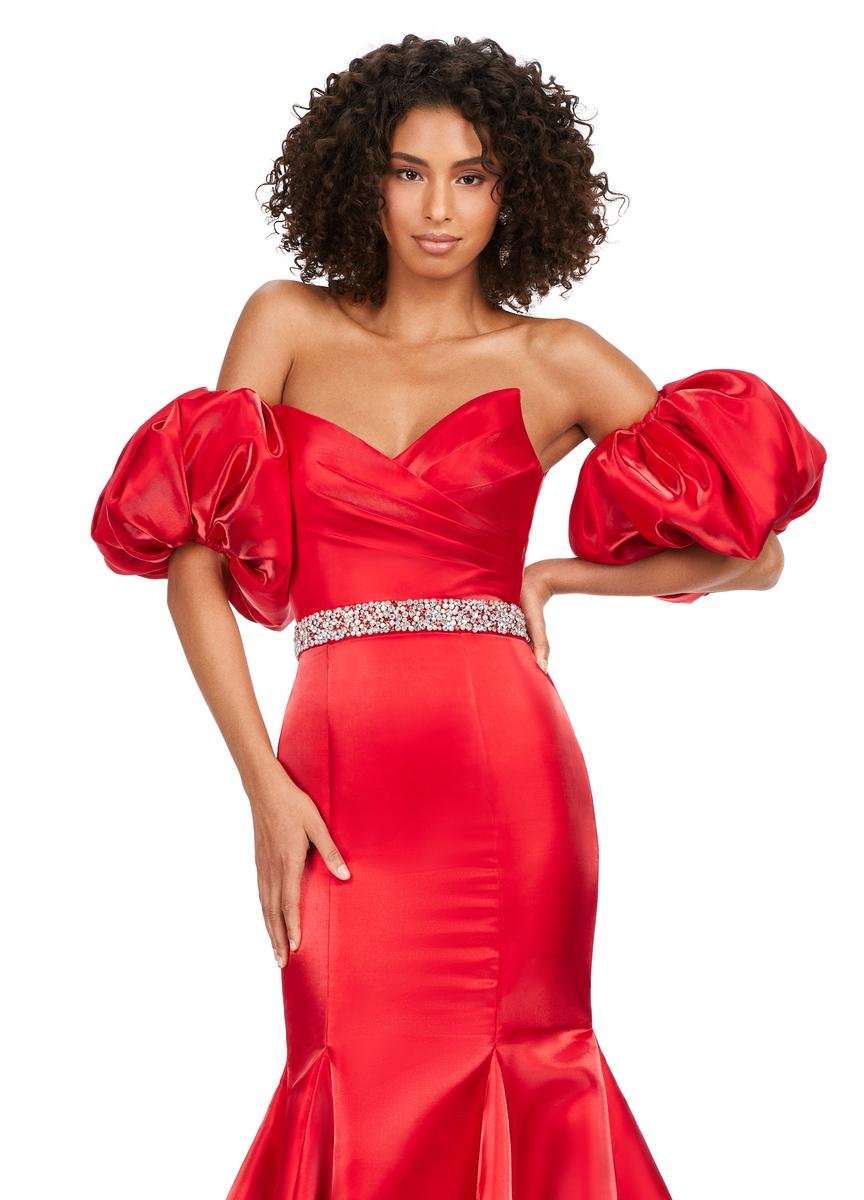 Ashley Lauren 11419 Red Prom Dress