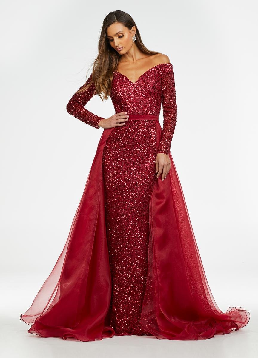 Ashley Lauren 1739 Red Prom Dress