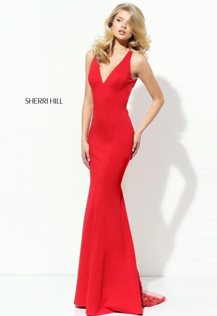Sherri Hill 50644 Red Prom Dress