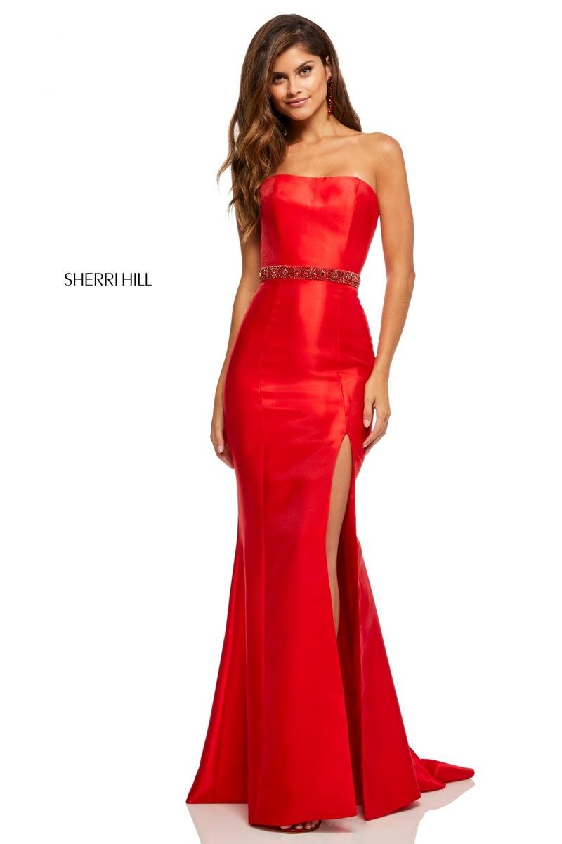 Sherri Hill 52541 Red Prom Dress