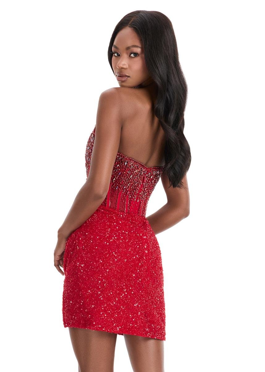 Ashley Lauren 4564 Red Prom Dress