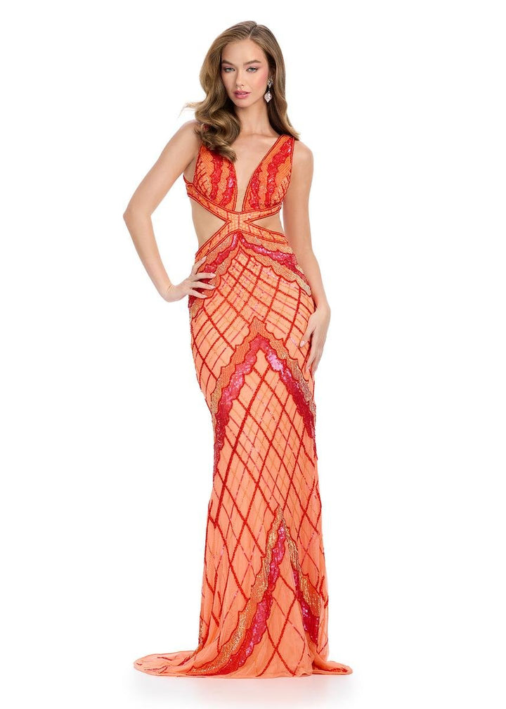 Ashley Lauren 11810 — Red/Coral
