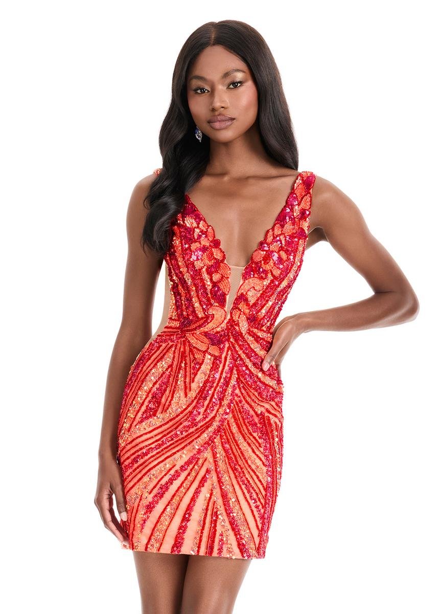 Ashley Lauren 4893 — Red/Coral